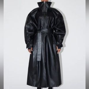 khy leather trench.